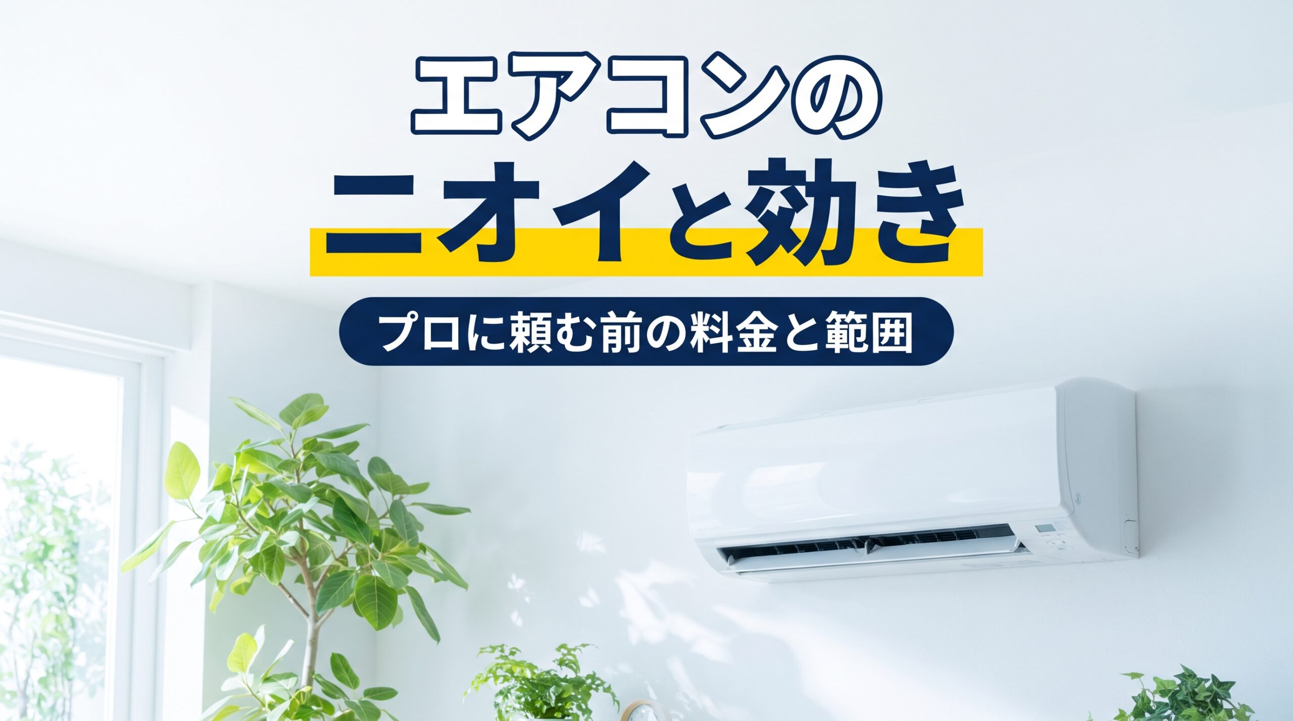 エアコンの ニオイと効き　プロに頼む前の料金と範囲